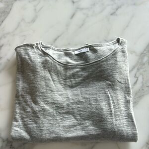 Vince cotton grey long sleeve sweater